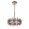 Craftmade simple Lux 20 Light LED Chandelier in satin Brass 57520-sB-LED